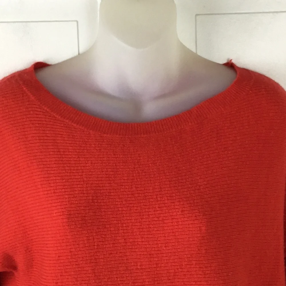 J. Crew Red Oversized Sweater Boatneck